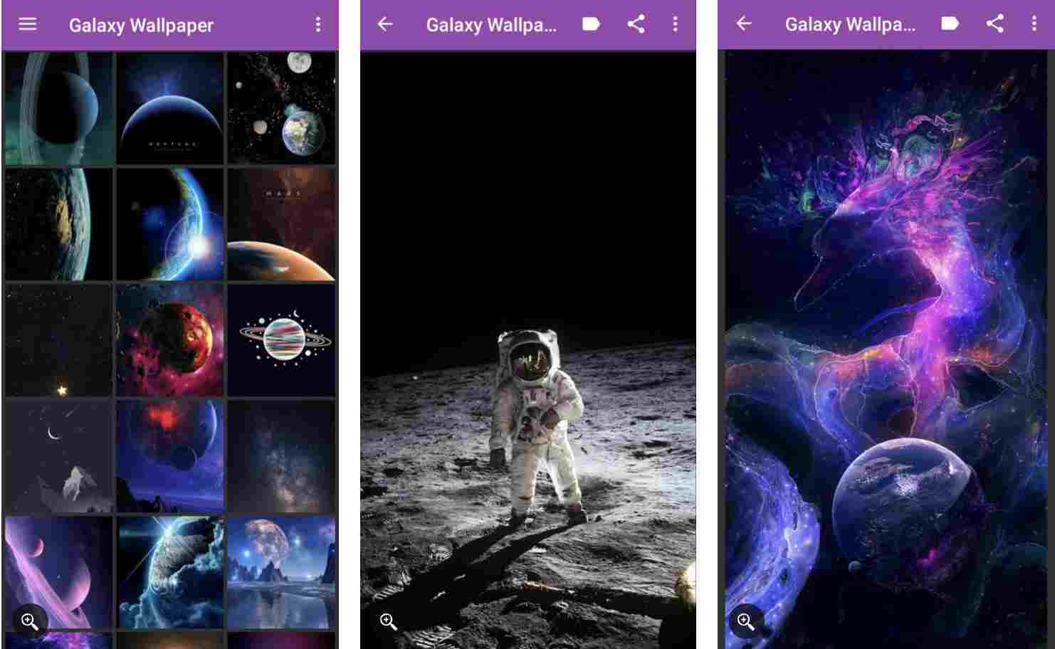 اپلیکیشن Galaxy Wallpaper