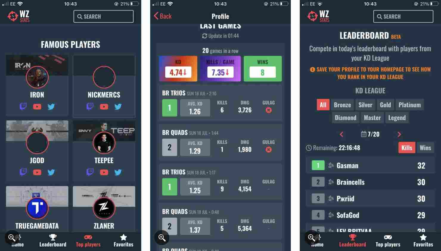 5. اپلیکیشن WZ Stats