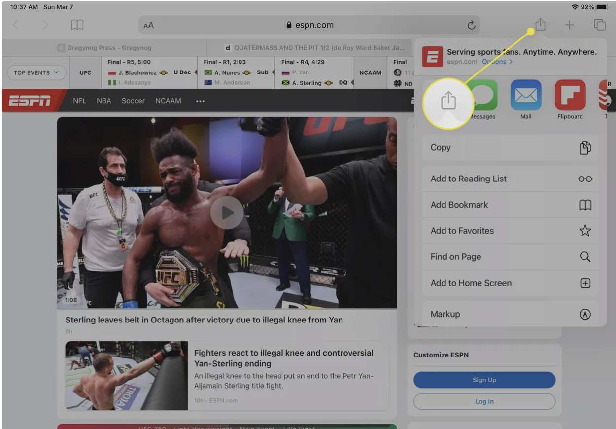 چگونه در Safari حالت تمامصفحه داشته باشیم