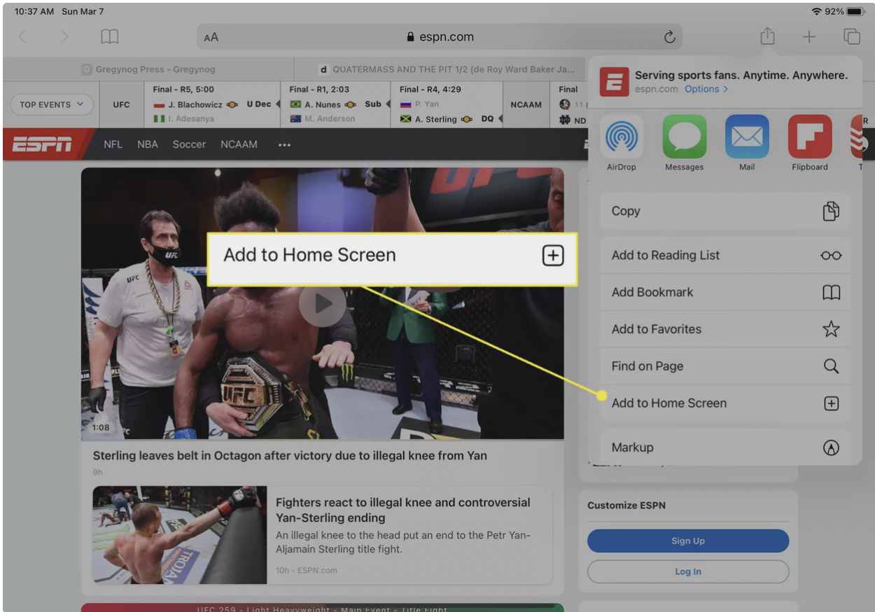 فول اسکرین در آیپد