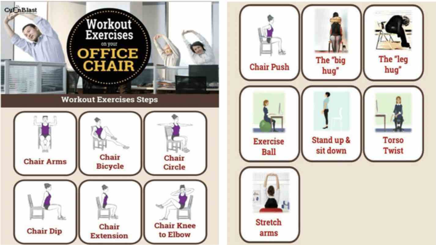 5) اپلیکیشن Easy Workout Exercises on Your Office Chair