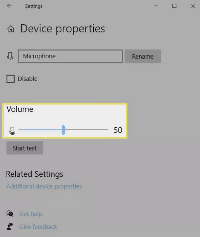 ویندوز ۱۰ میکروفون