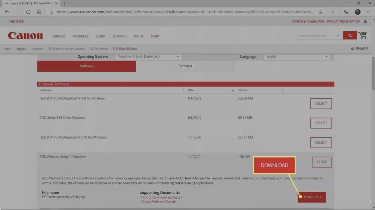 نرم‌افزار وبکم را برای دوربین خود دانلود