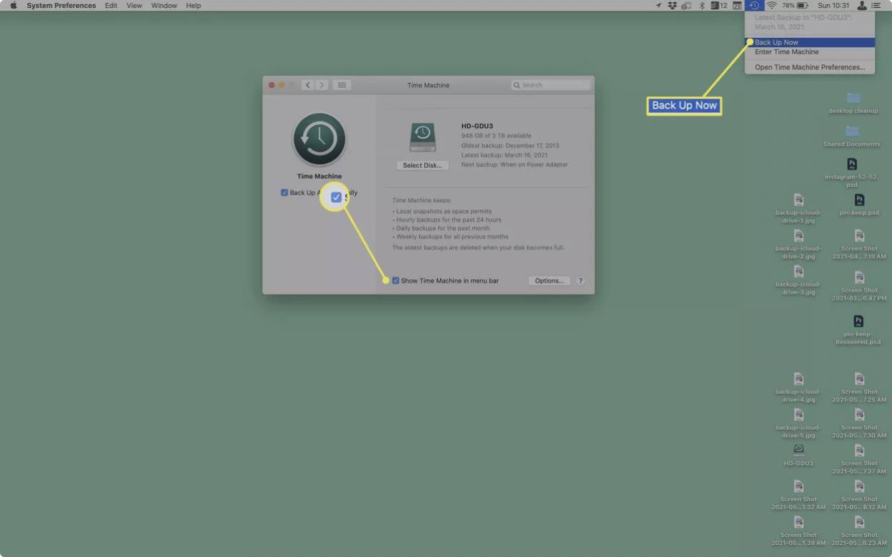 پشتیبان گیری از مک بوک