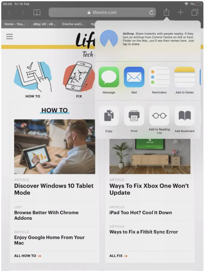 نحوهی پرینت از طریق iPad ، iPad Air یا iPad Pro با استفاده از AirPrint