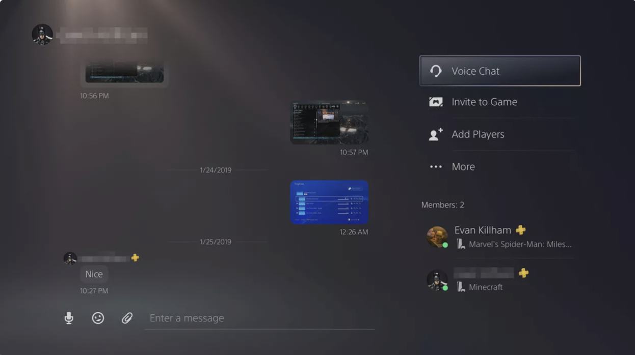 Voice Chat را انتخاب کنید.