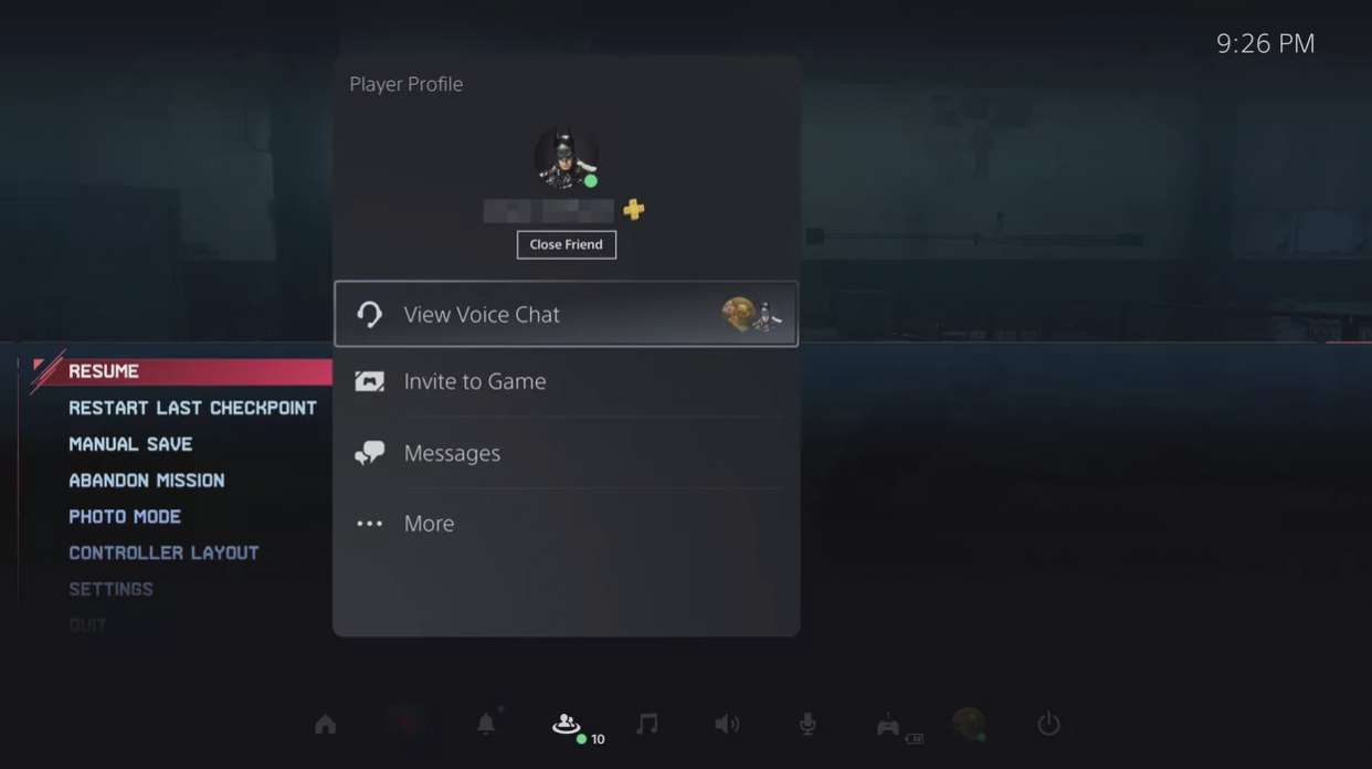۱۸. View Voice Chat را انتخاب کنید.
