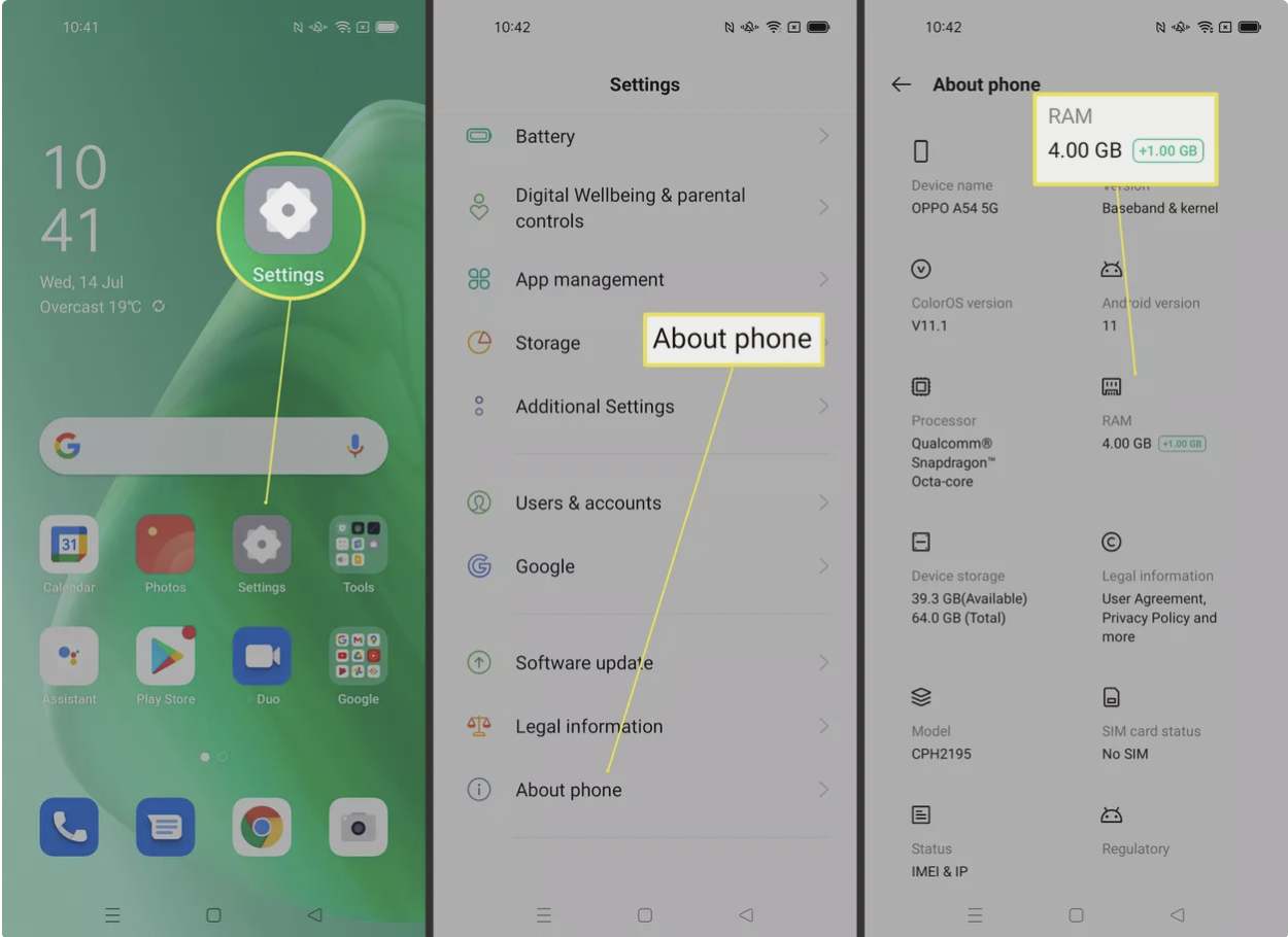 گوشی اندروید من چه میزان حافظهی رم دارد؟
