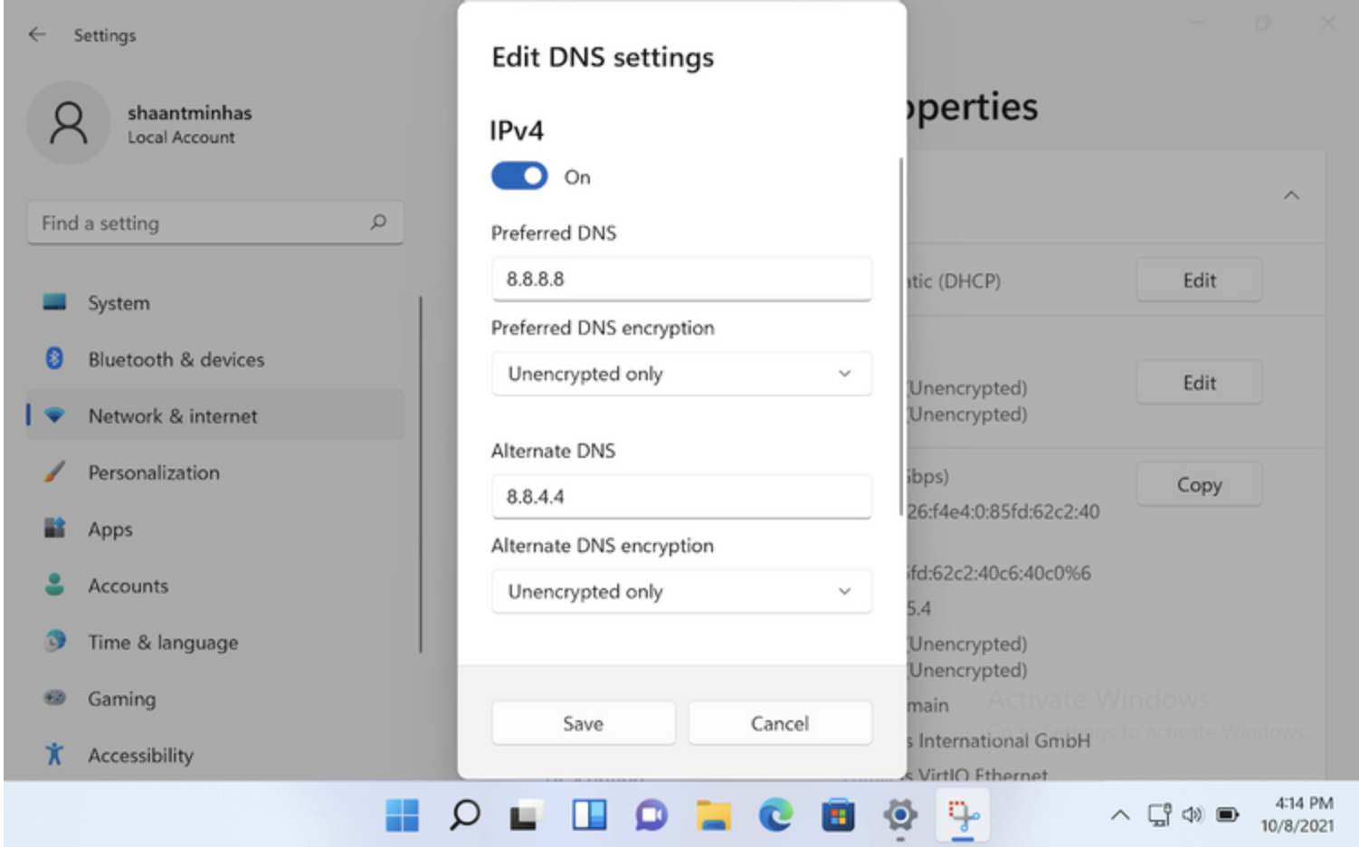 برای تغییر DNS باید مراحل زیر را دنبال کنید