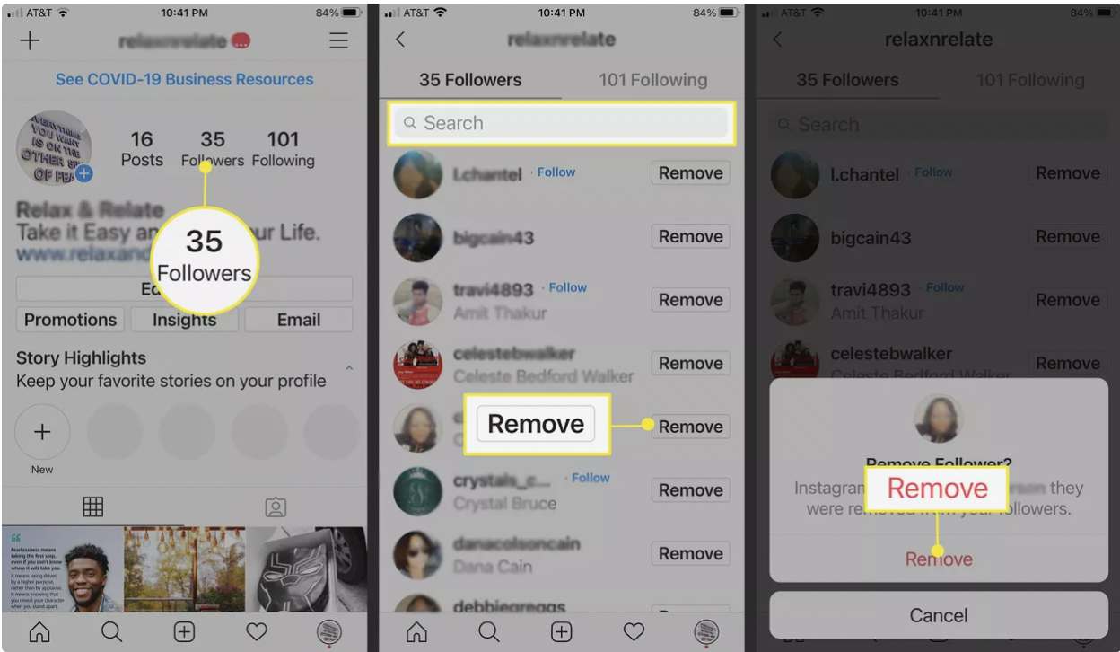 چگونه فالوئرها را در اینستاگرام حذف کنیم؟