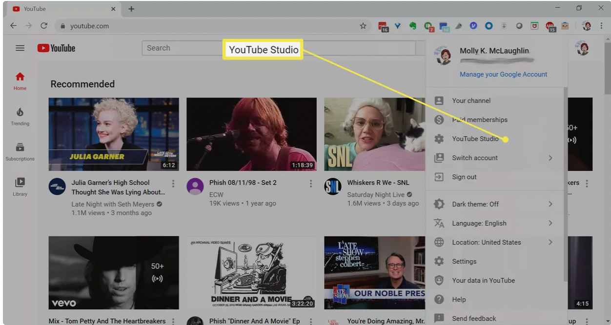 اطلاعات آماری یوتیوب در مورد کانال خود را پیدا کنید