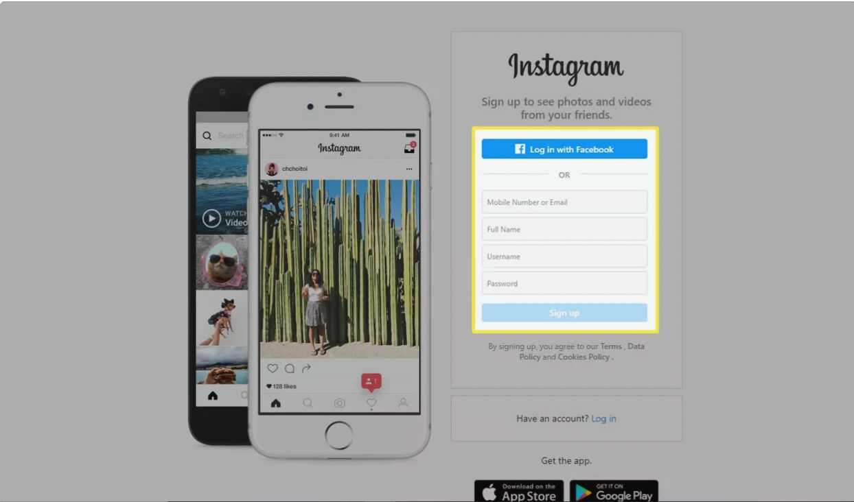 ساختن اکانت جدید در اینستاگرام