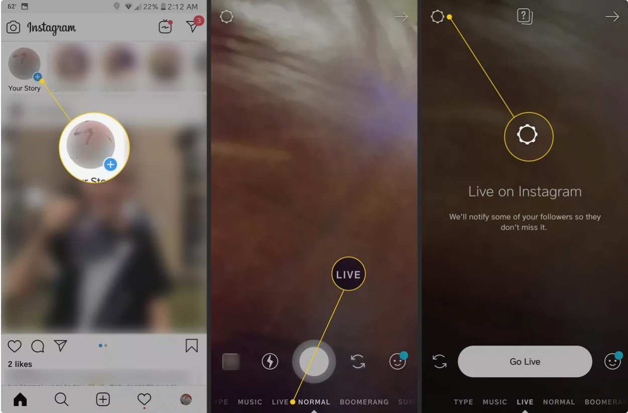 چگونه در برنامه اینستاگرام لایو بگذاریم؟