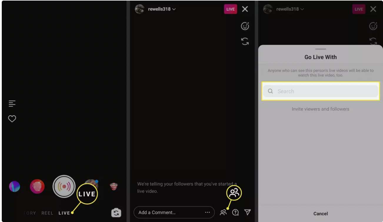 روم‌های لایو اینستاگرام