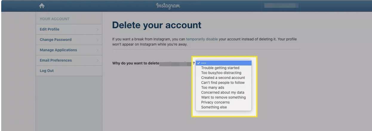 چگونه اکانت اینستاگرام خود را برای همیشه حذف کنیم؟