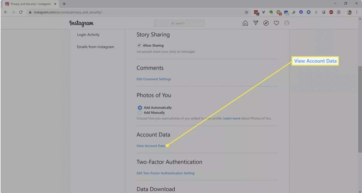 پاک کردن تاریخ جستجوی اینستاگرام