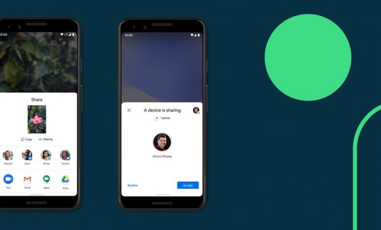 نحوه استفاده از قابلیت Nearby Share برای بهاشتراکگذاری اپها در اندروید