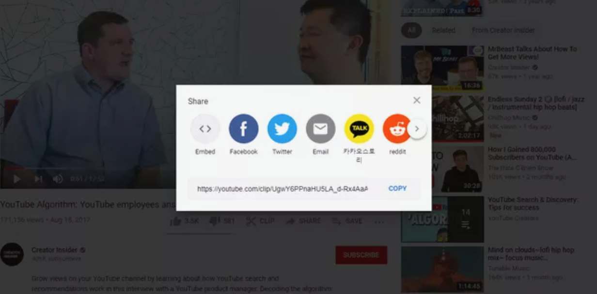 چگونه یک ویدئوی یوتیوب را کلیپ کنیم
