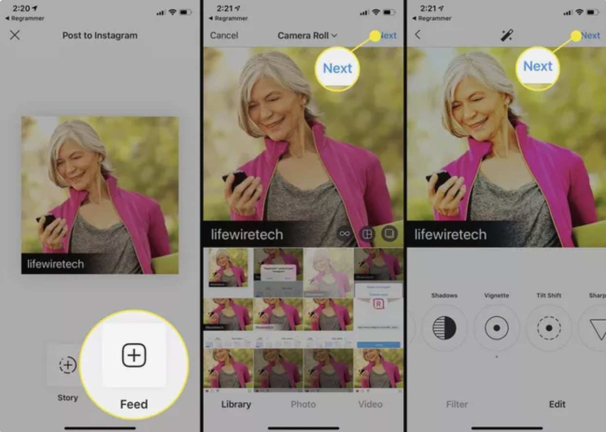 چگونه یک پست ویدئویی یا عکس را در اینستاگرام بازنشر دهیم