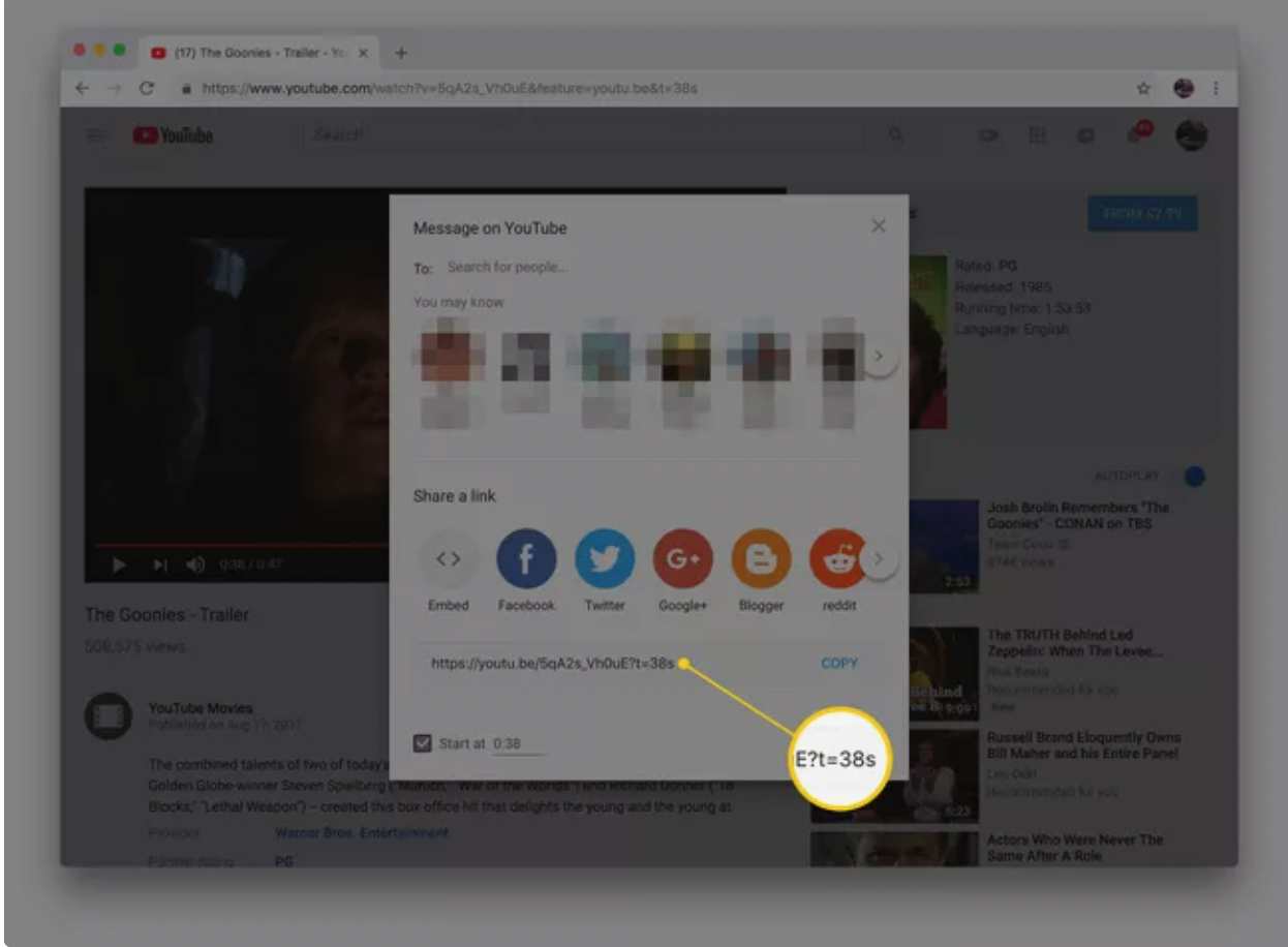 افزودن برچسب زمانی از طریق نمایه Share