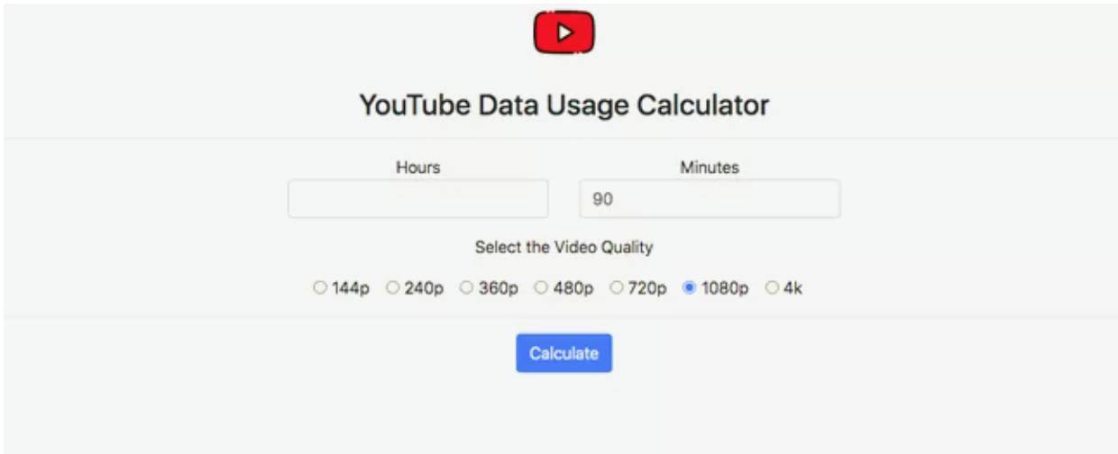 چگونه با استفاده از کیفیت ویدئو حجم دیتای مصرفی در یوتیوب را تخمین بزنیم