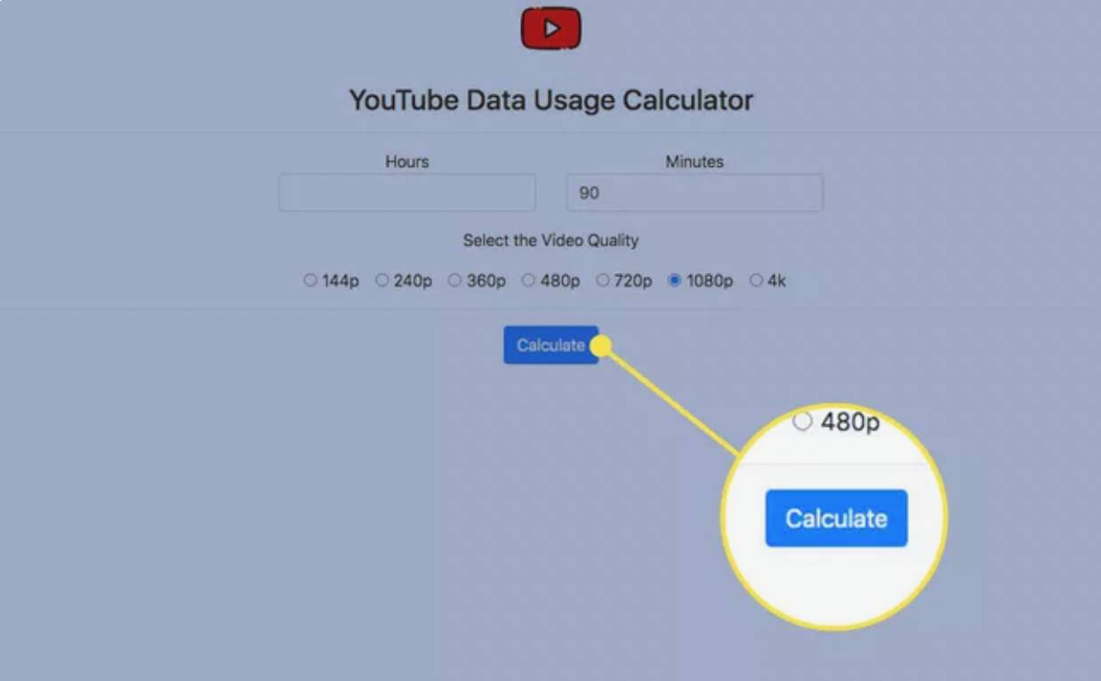 چگونه با استفاده از کیفیت ویدئو حجم دیتای مصرفی در یوتیوب را تخمین بزنیم