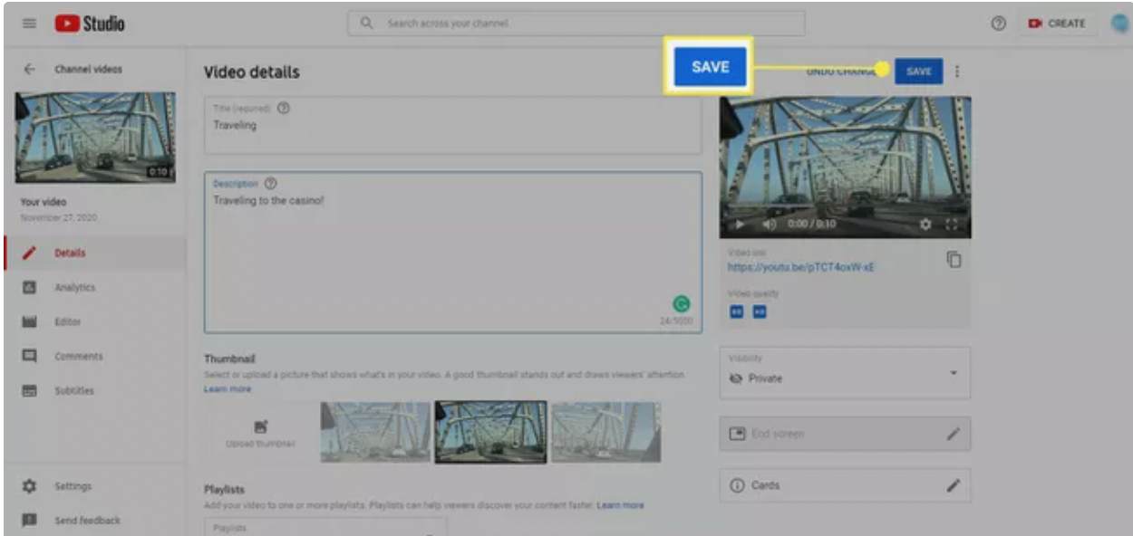 روش ویرایش ویدئو در وبسایت یوتیوب