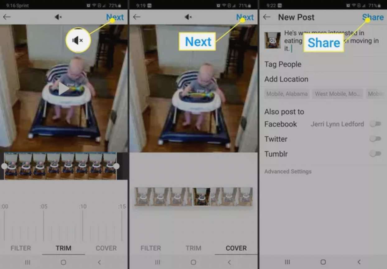 چگونه در اینستاگرام ویدئو بگذاریم؟