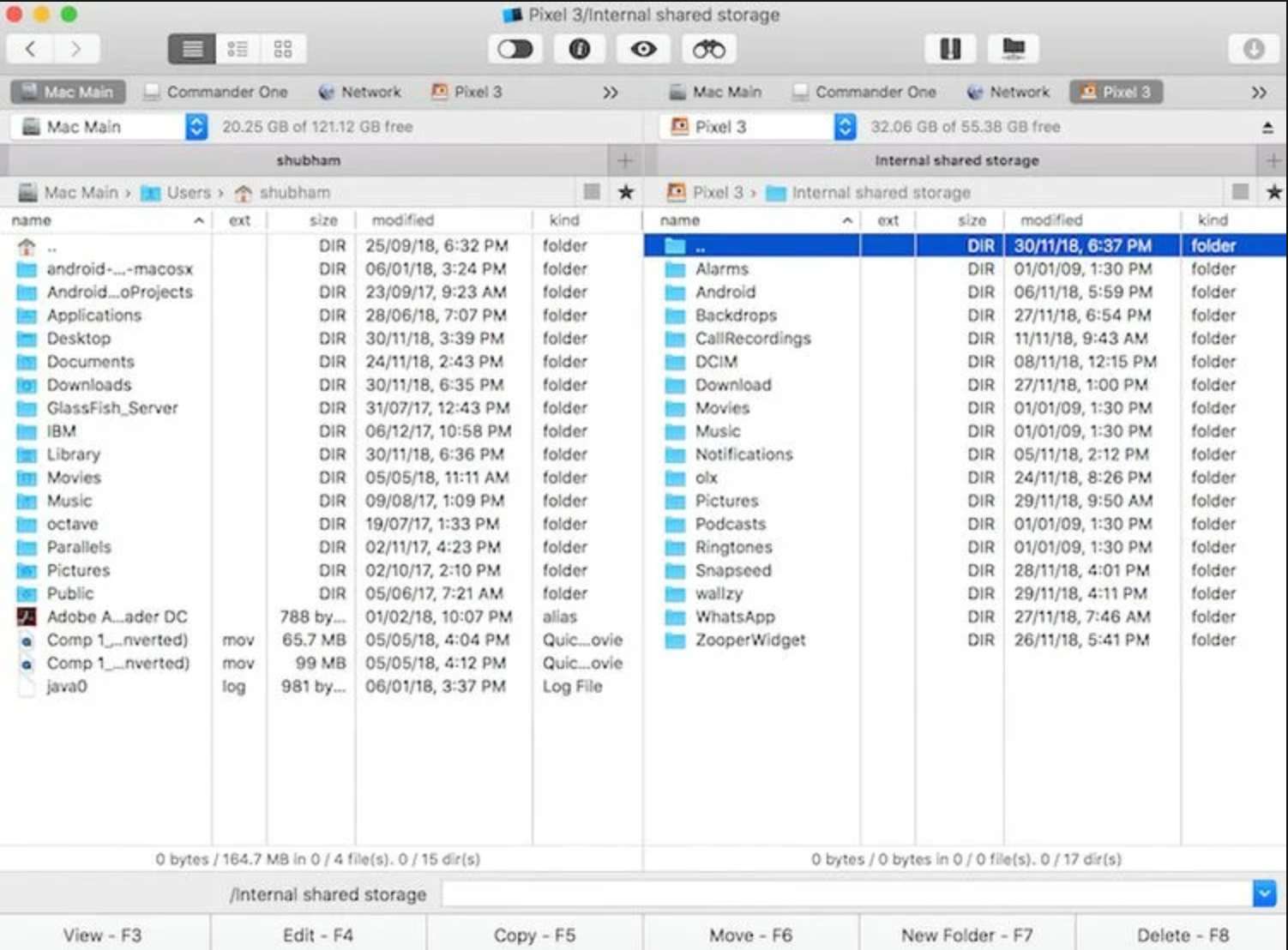 3. برنامه Commander One