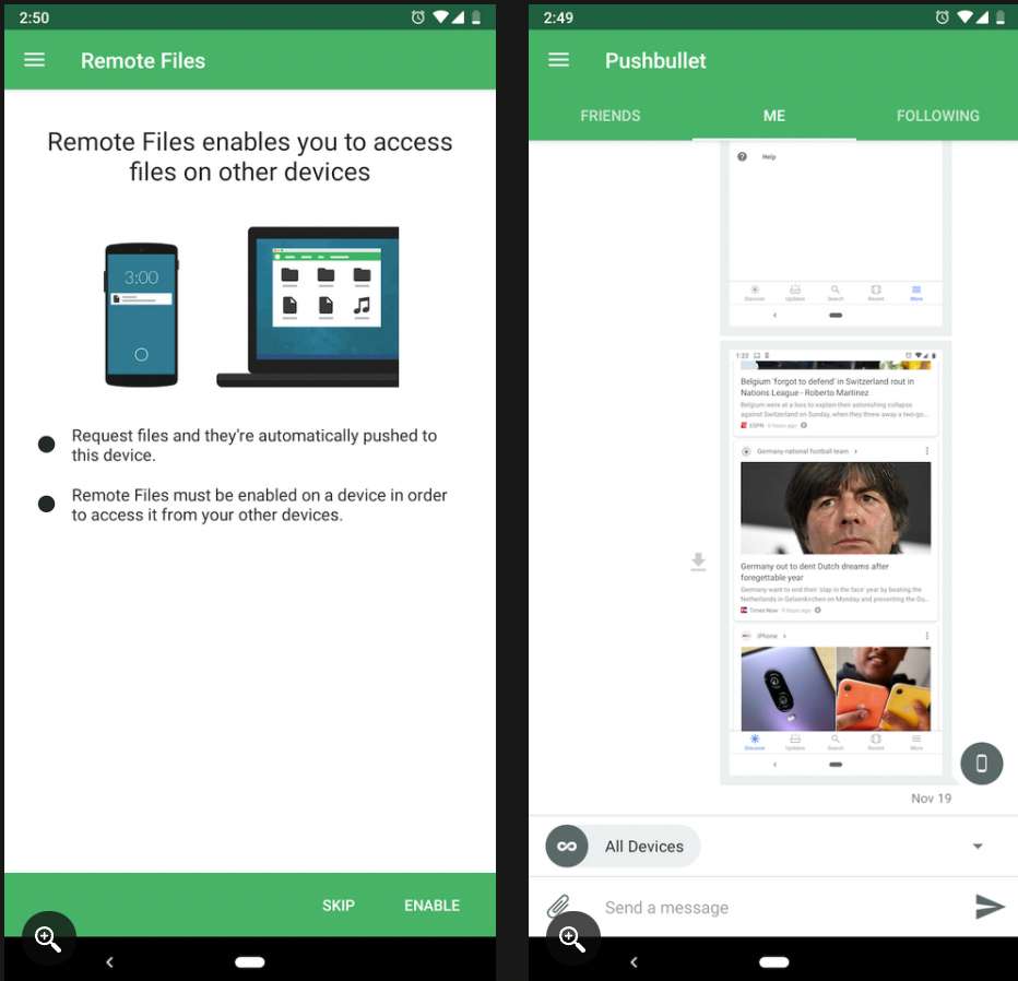 4. برنامه Pushbullet