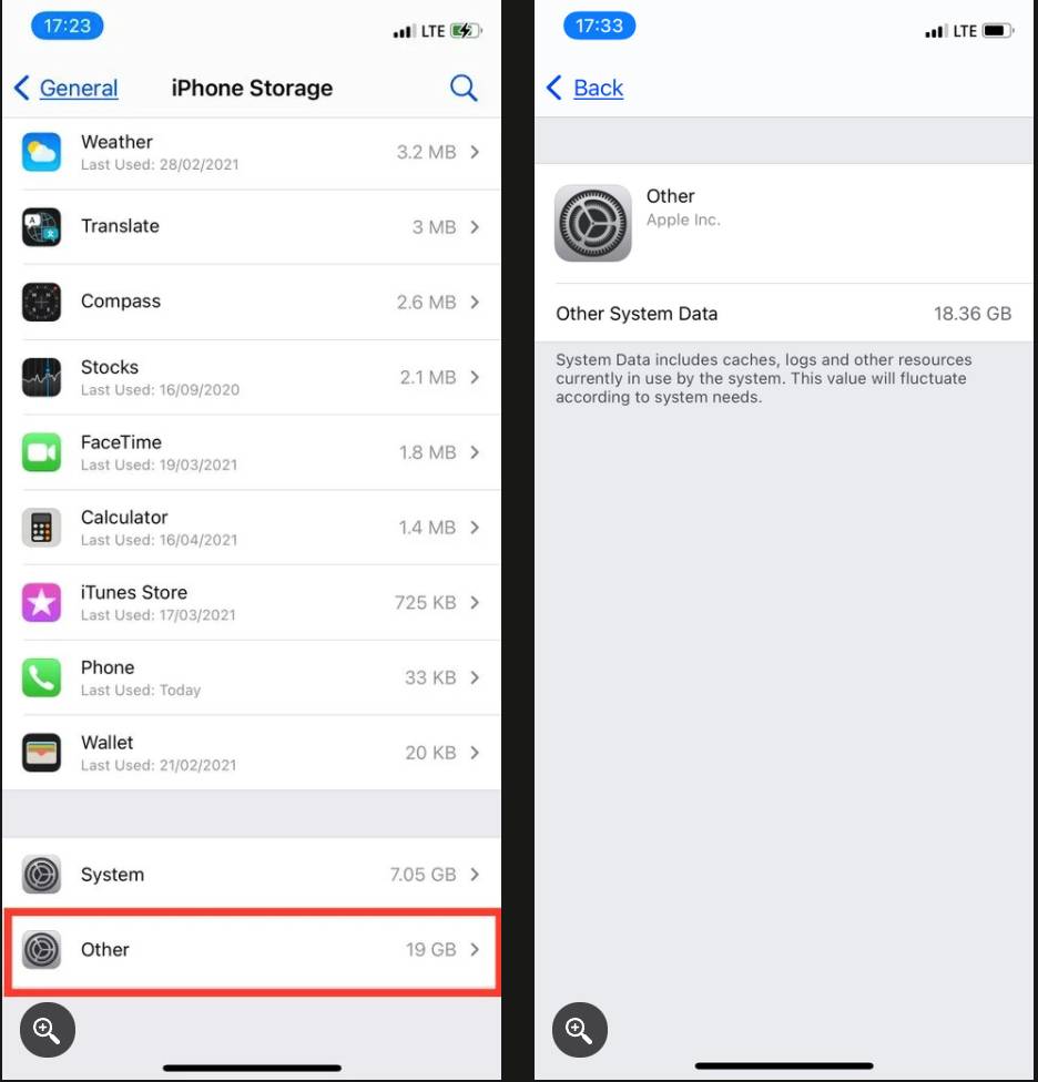 روش پاکسازی پوشه Other در آیفون و آیپد
