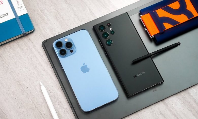 مقایسه گلکسی اس۲۲ اولترا با آیفون ۱۳ پرو مکس