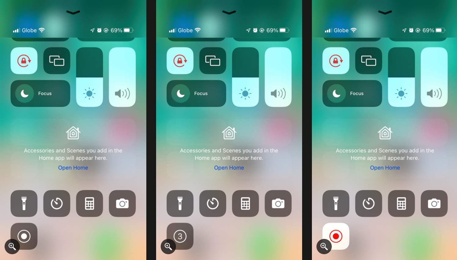 1. ضبط ویدئویی صفحه نمایش