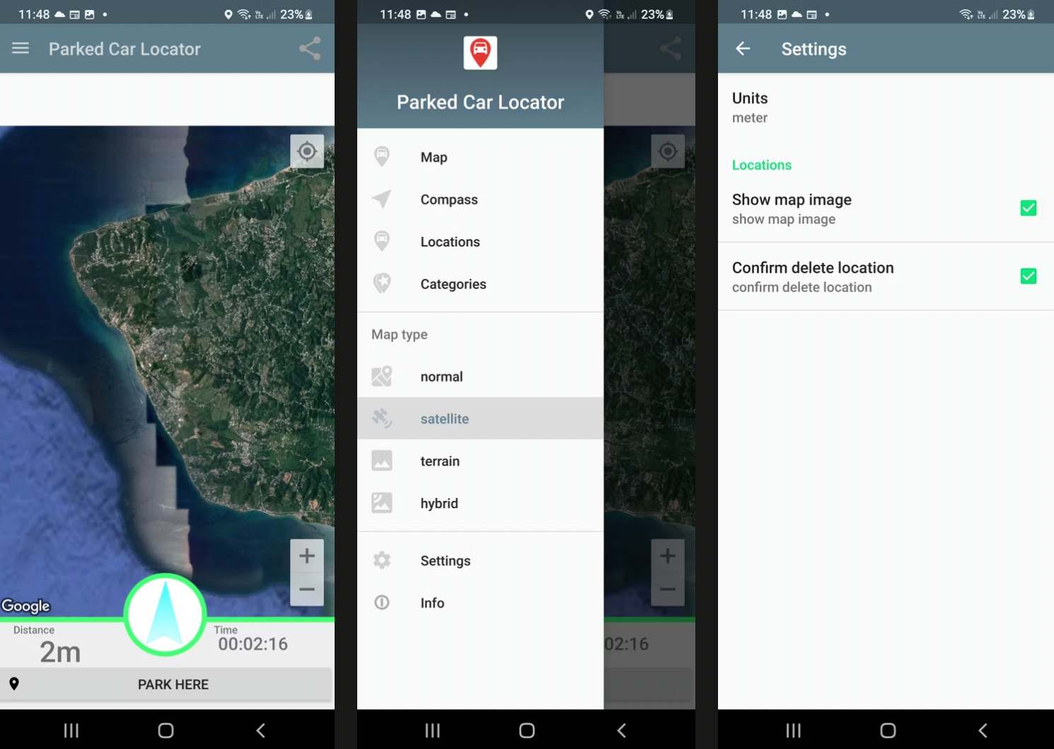 ۱. Parked Car Locator