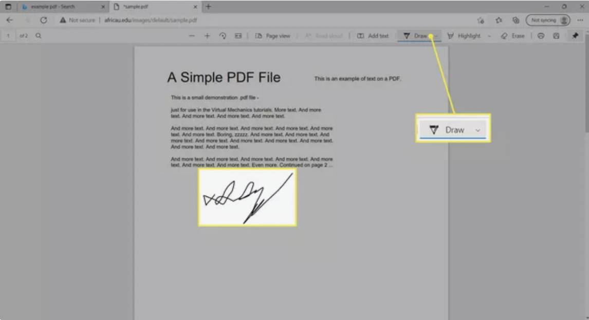 نحوه نوشتن در فایل PDF در ویندوز