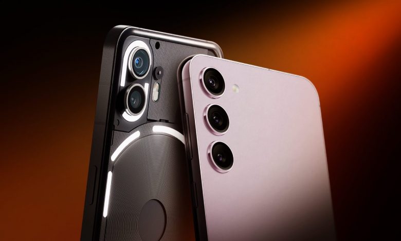 سامسونگ Galaxy S23 FE در مقابل Nothing Phone (2): آیا Nothing بهتر از سامسونگ است؟