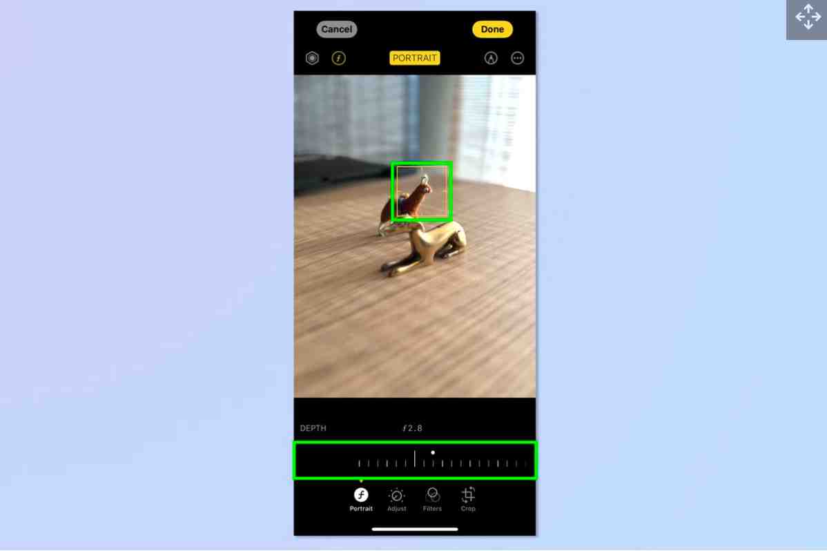 نحوه تغییر فوکوس بعد از گرفتن عکس در iPhone 15 Pro