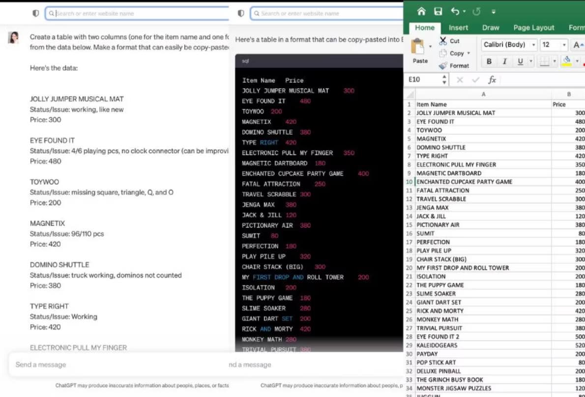    متن را برای Excel دوستانه کنید