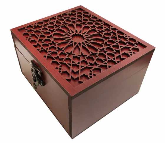جعبه هدیه چوبی مدل j63