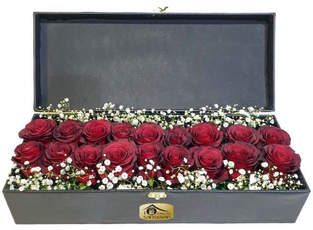 جعبه گل رز هلندی کلبه گل سن سون