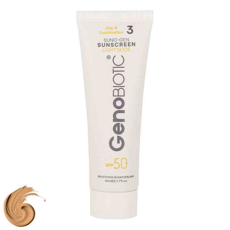 معرفی ضدآفتاب رنگی ژنوبایوتیک SunO SPF50